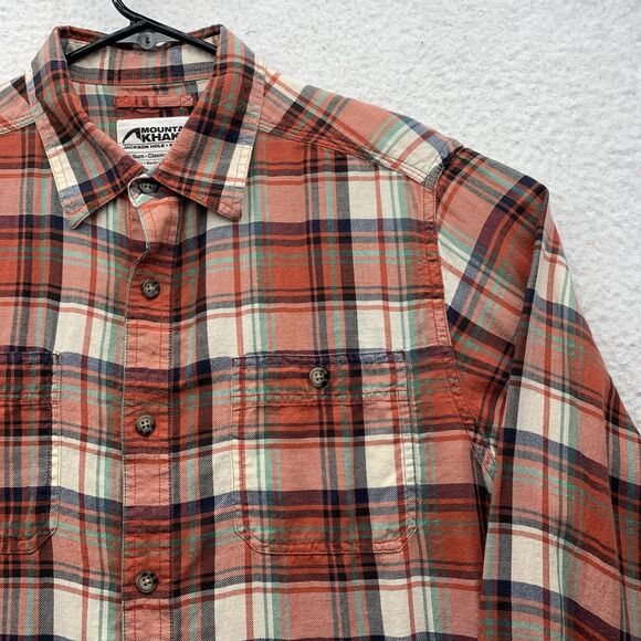 Mountain Khakis Meridian Shirt Mens Medium Classic Fit Plaid Flannel Organic - Picture 2 of 9
